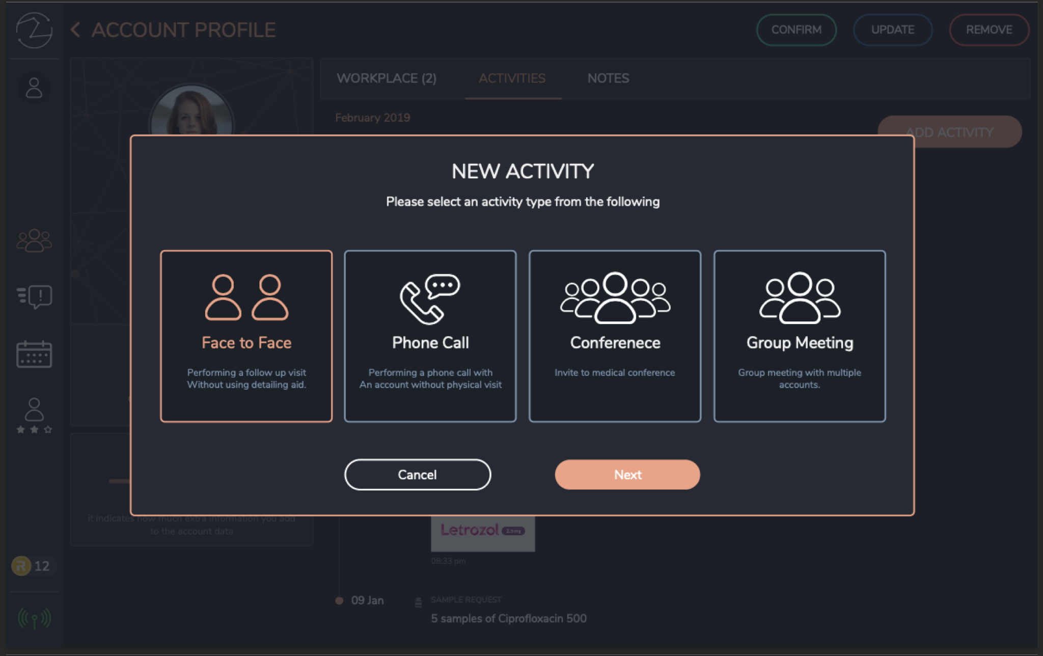 Add HCP-related activity workflow